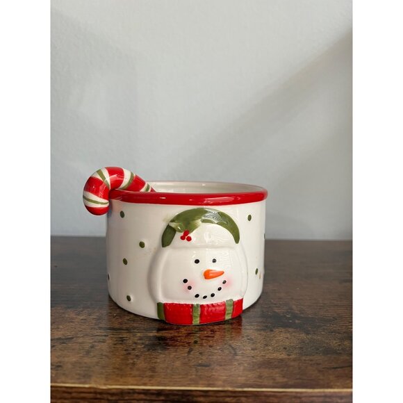 Collectible Snowman Dip Bowl & Spreader - Picture 1 of 4
